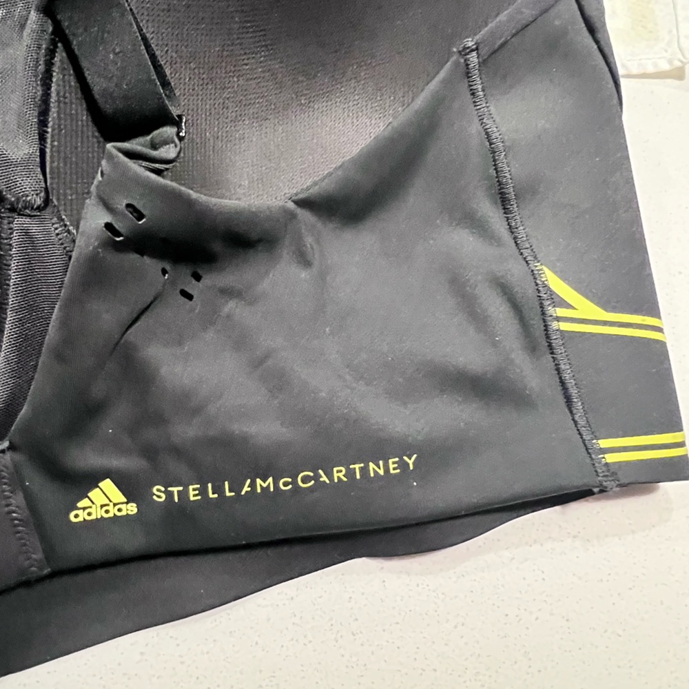 NWT ADIDAS by STELLA McCARTNEY TruePace Sports Bra High Support Black XLDD - Picture 11 of 16